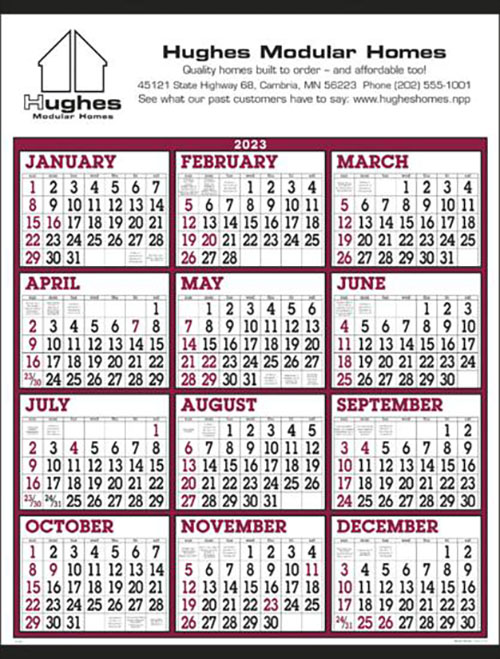 Span a Year Wall Calendar